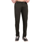 CHEMISTREE Men's Cotton Chinos Pants | 100% Safe Dye | Slim Fit Casual & Office Wear Trousers Bottle Green