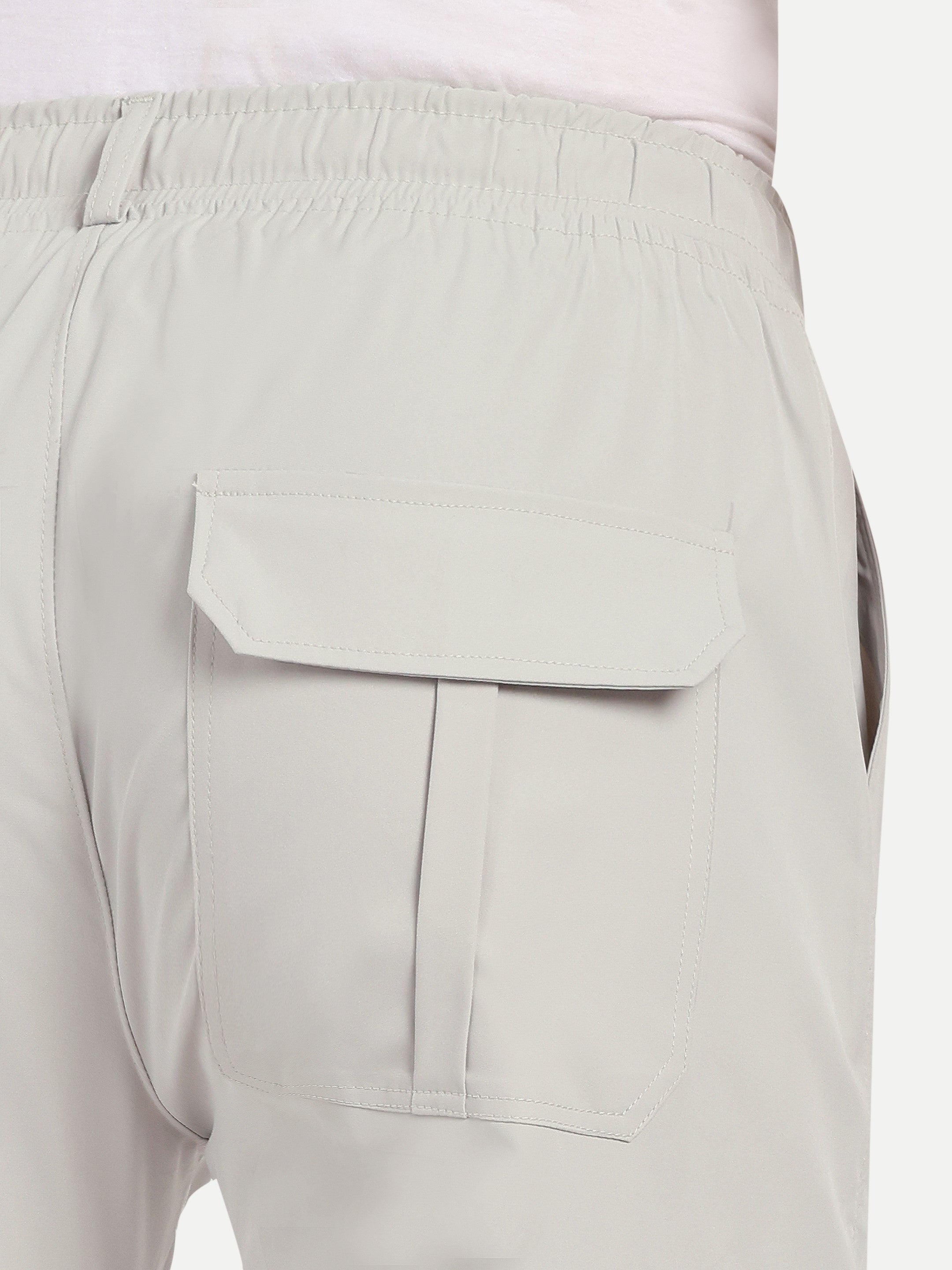 Grey Men's Urban Style Cargos | Korean Fashion