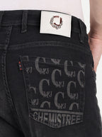 Charcoal Black Men's  Stretchable Pant