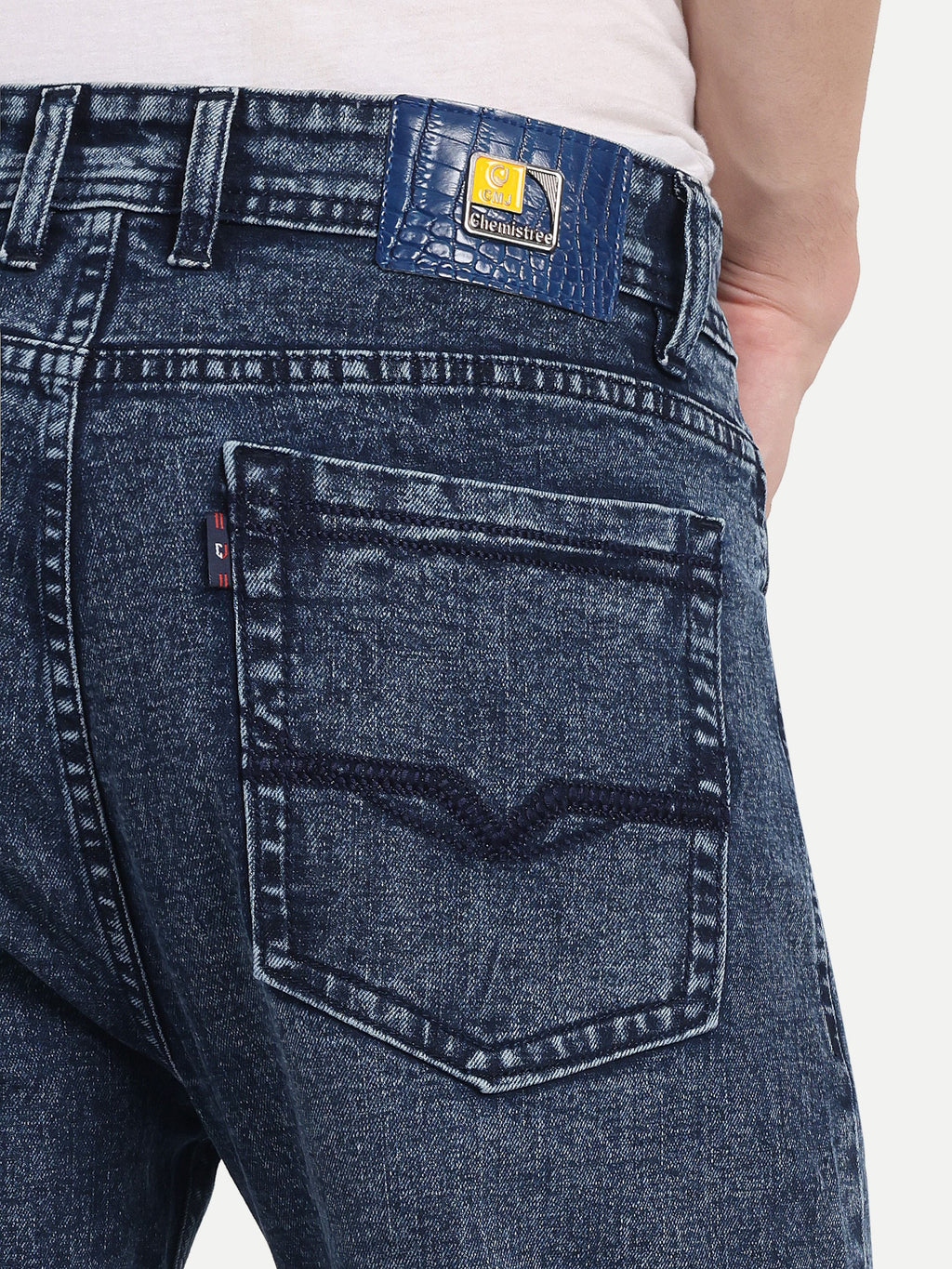 Indigo Blue Men's  Stretchable  Pant