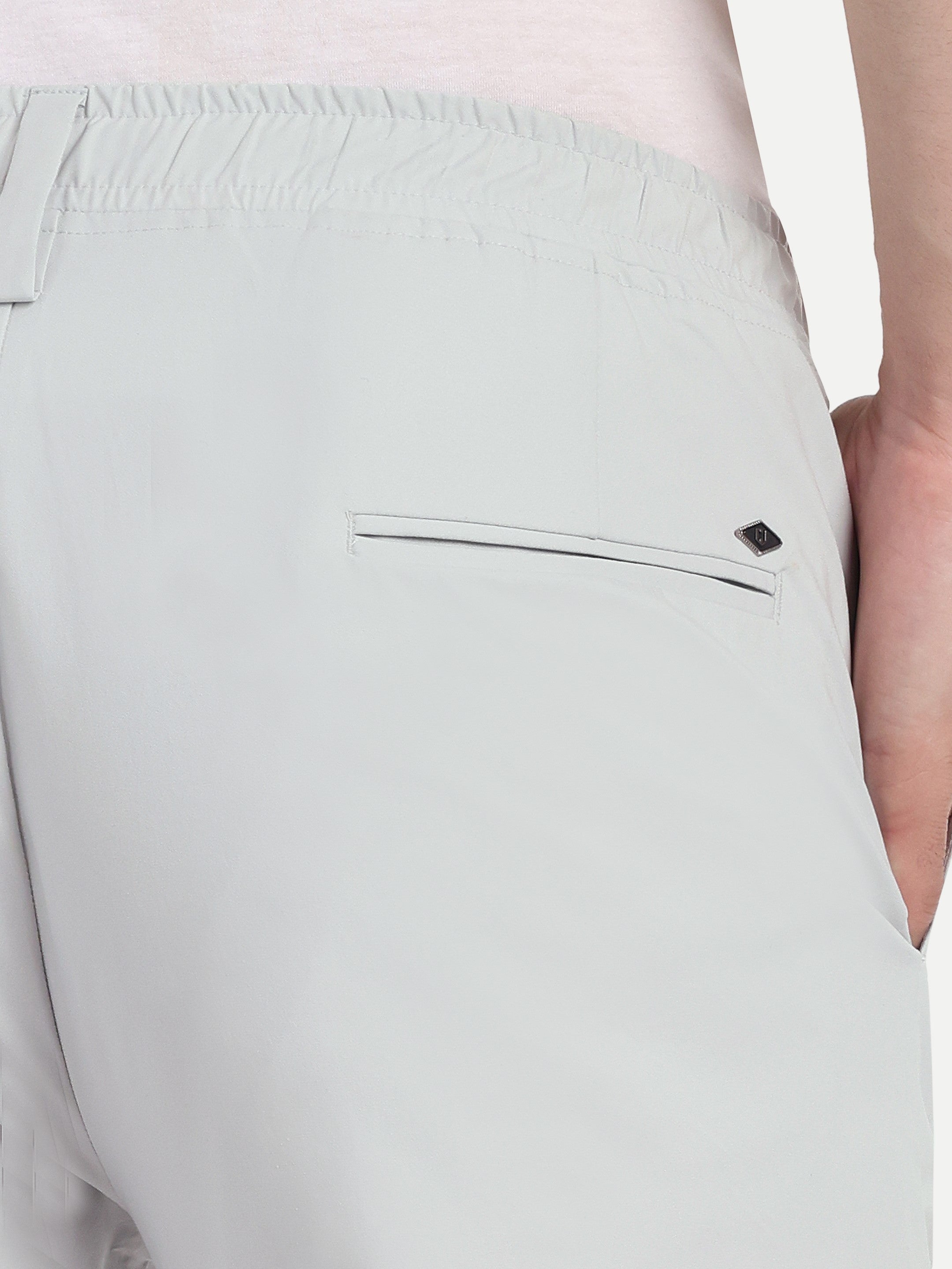 Men's  Light grey Stretchable Pants