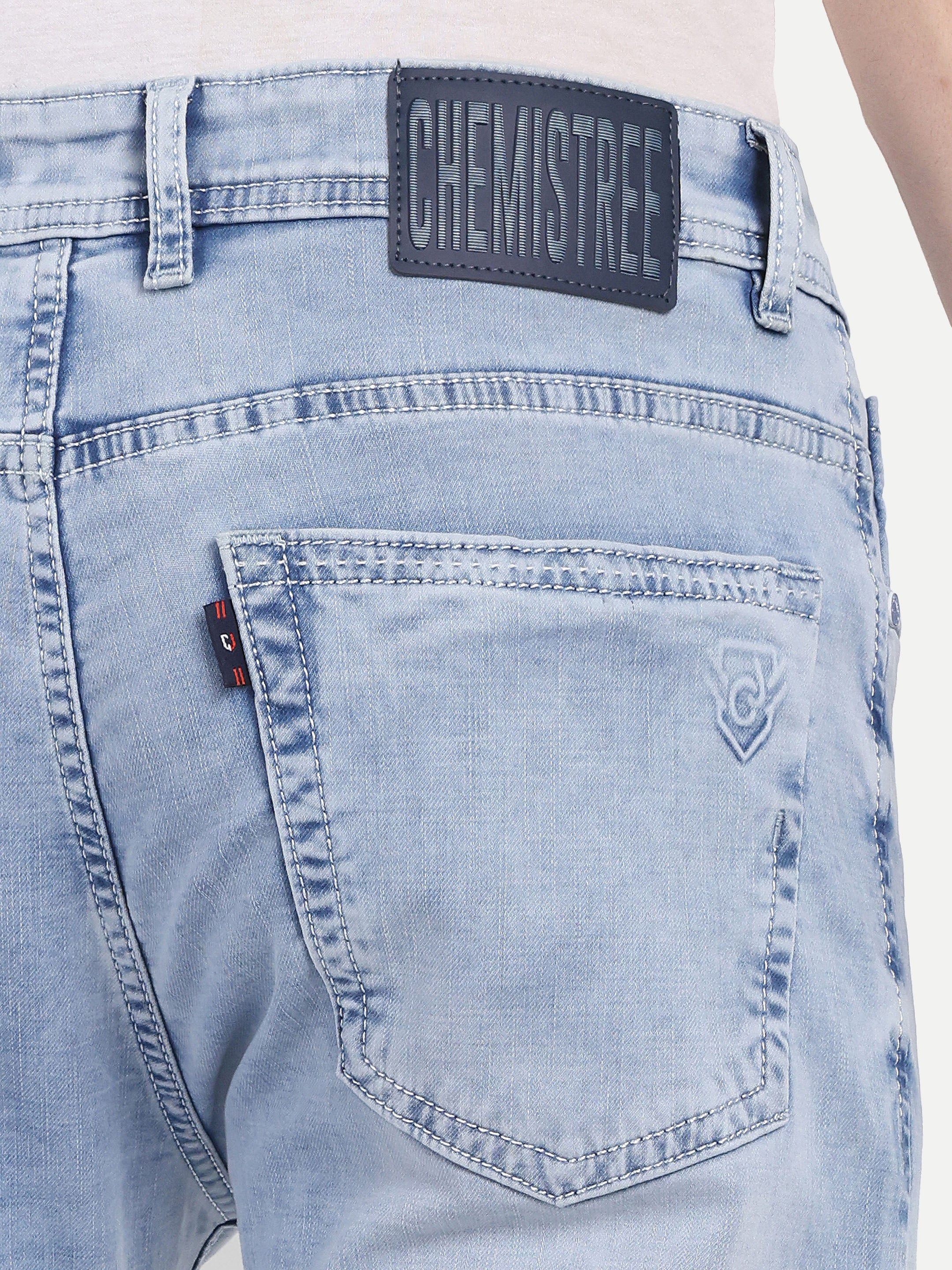 Ice Blue Men's  Stretchable Pant