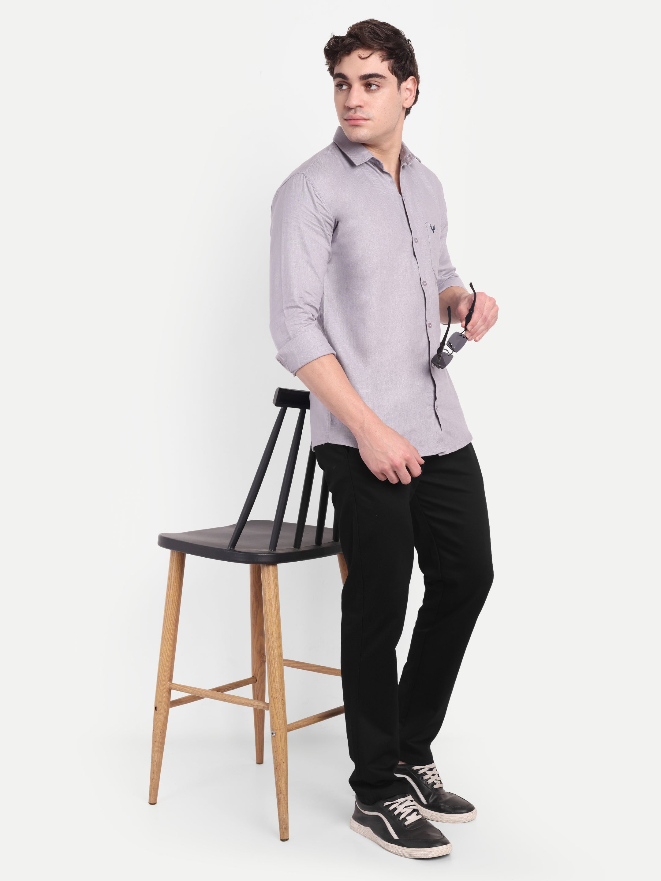 CHEMISTREE Velvet Corduroy Denim Jeans for Men | Premium Fabric | Diagonal Weave | Bootcut Blue-Black