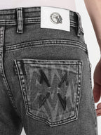 Charcoal Black Men's  Stretchable  Pant