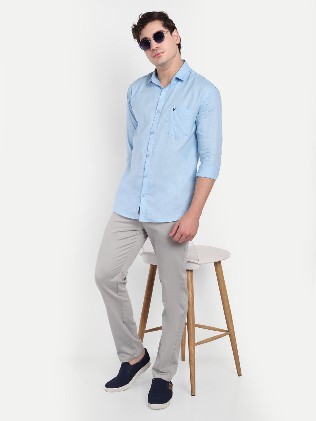 CHEMISTREE Men's Cotton Chinos Pants | 100% Safe Dye | Slim Fit Casual & Office Wear Trousers Bottle Green