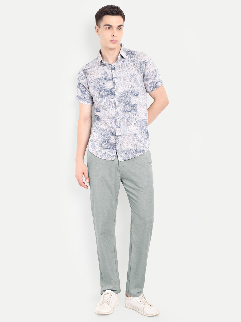 Grey Pant original linen, lightweight, stretchable, 100% safe dye, 6 pockets, clean look