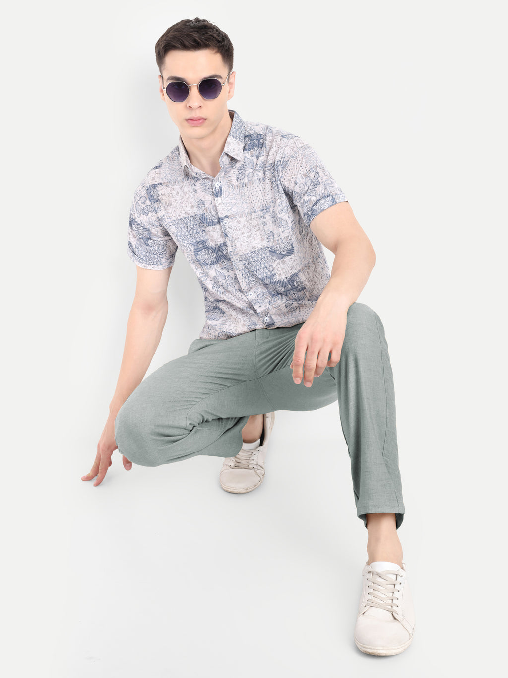 Grey Pant original linen, lightweight, stretchable, 100% safe dye, 6 pockets, clean look