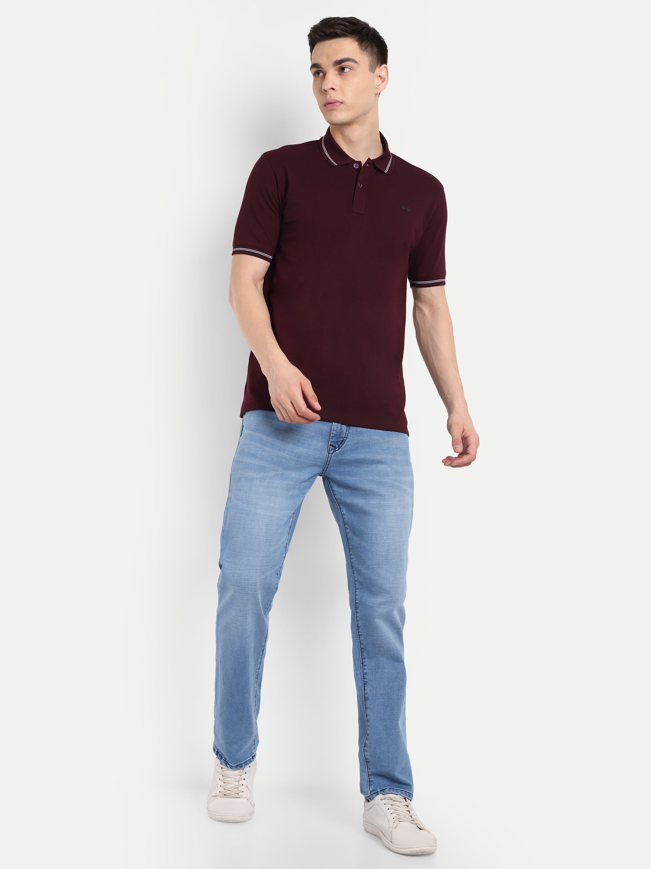 Sky Blue Men's Pant Stretchable