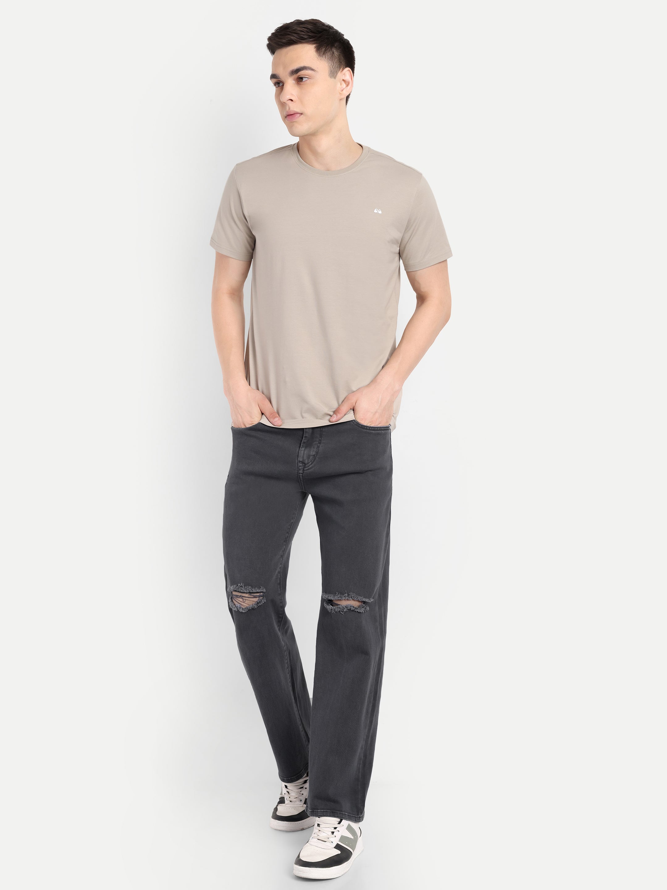 Charcoal Black Men's   Denim Pants