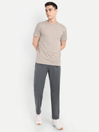 Dark Grey  Men's  Stretchable Pants