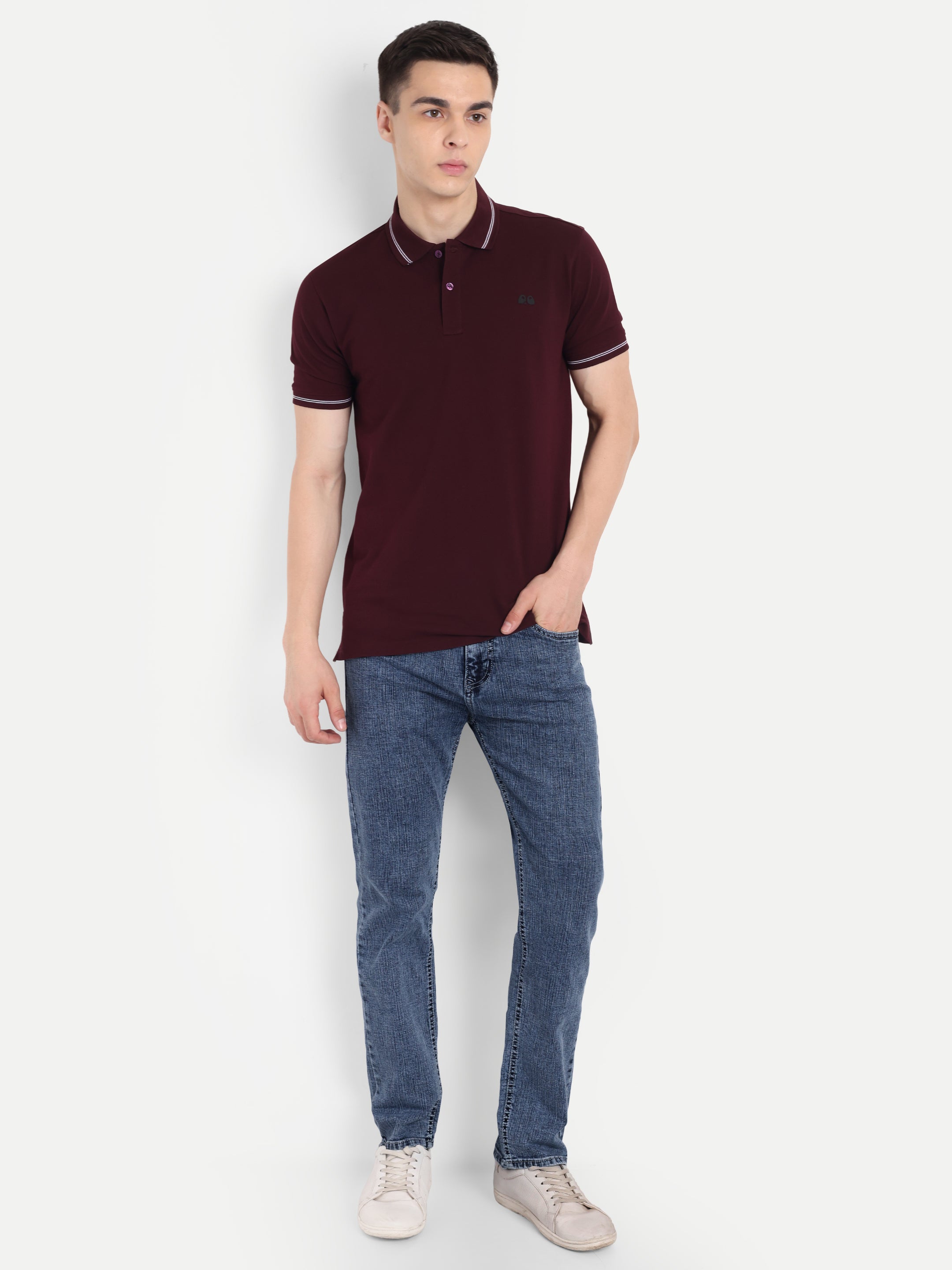 Blue Men's Pant Stretchable