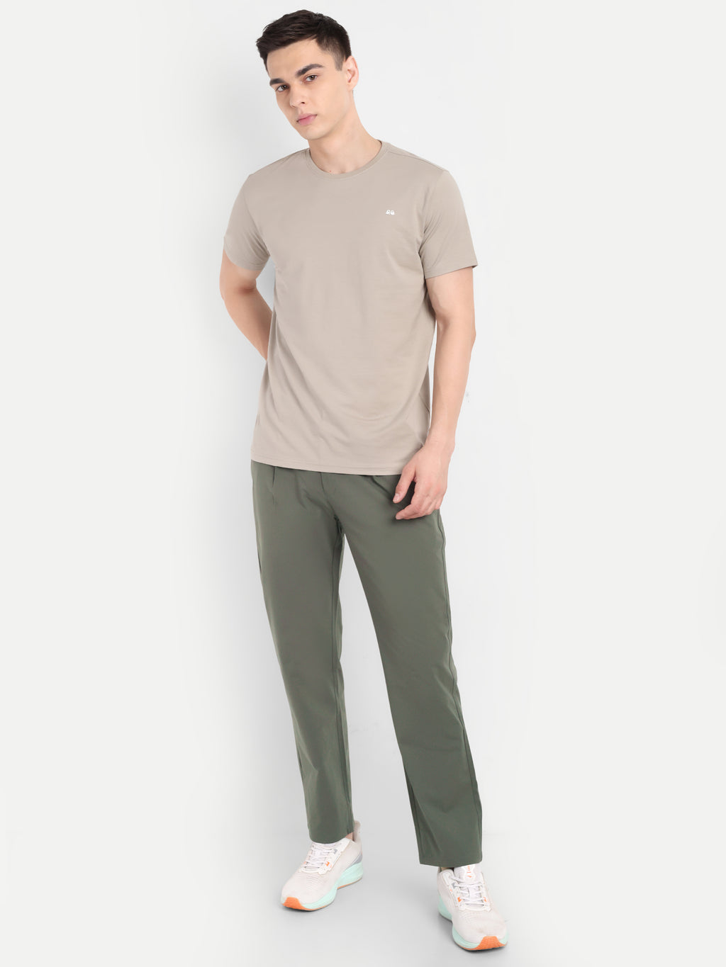 Olive Green  Men's  Stretchable Pant