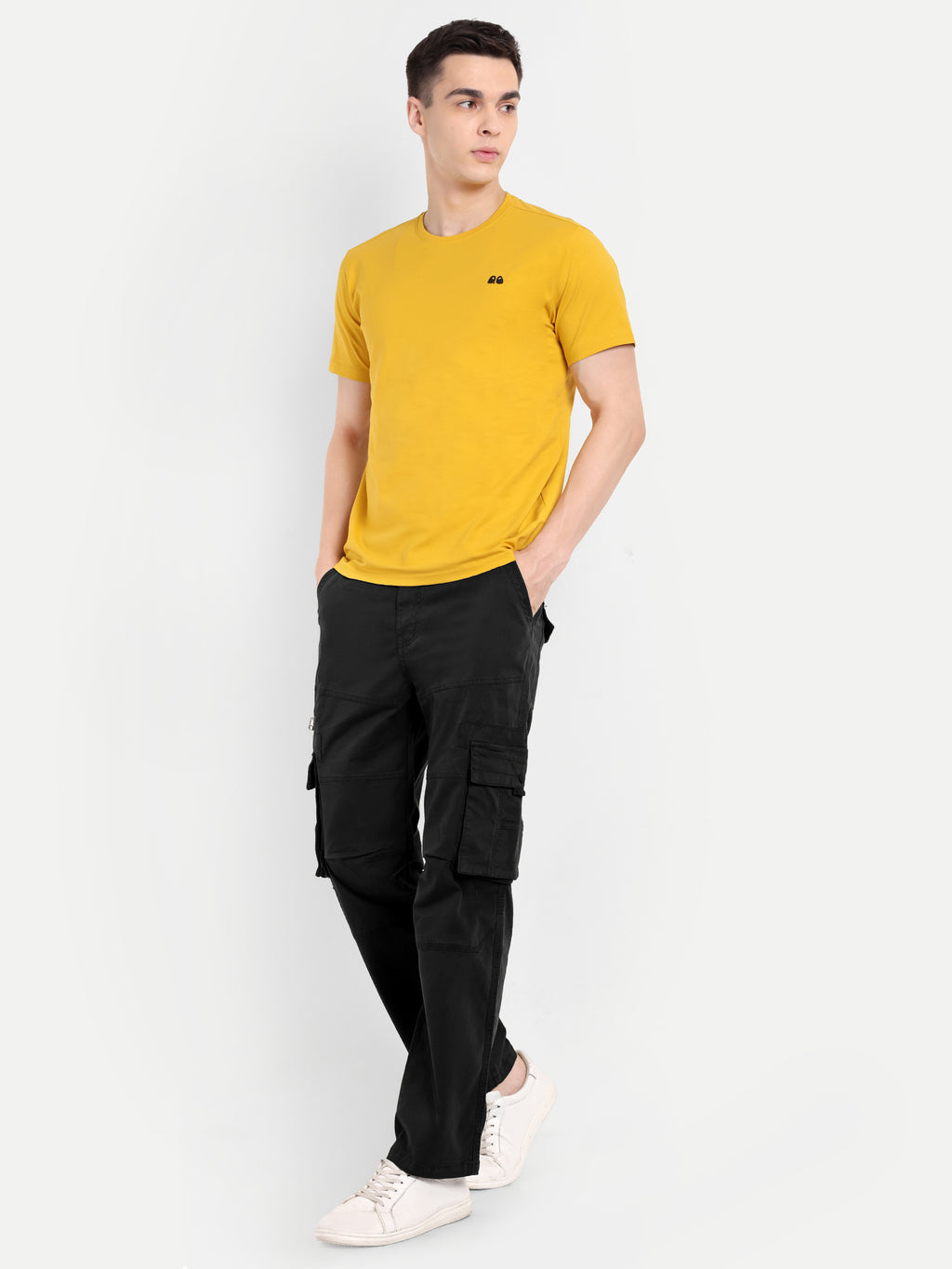 Black  straight fit cargo,