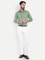 White Men's Formal Bootcut trousers | Office Wear & Party Wear