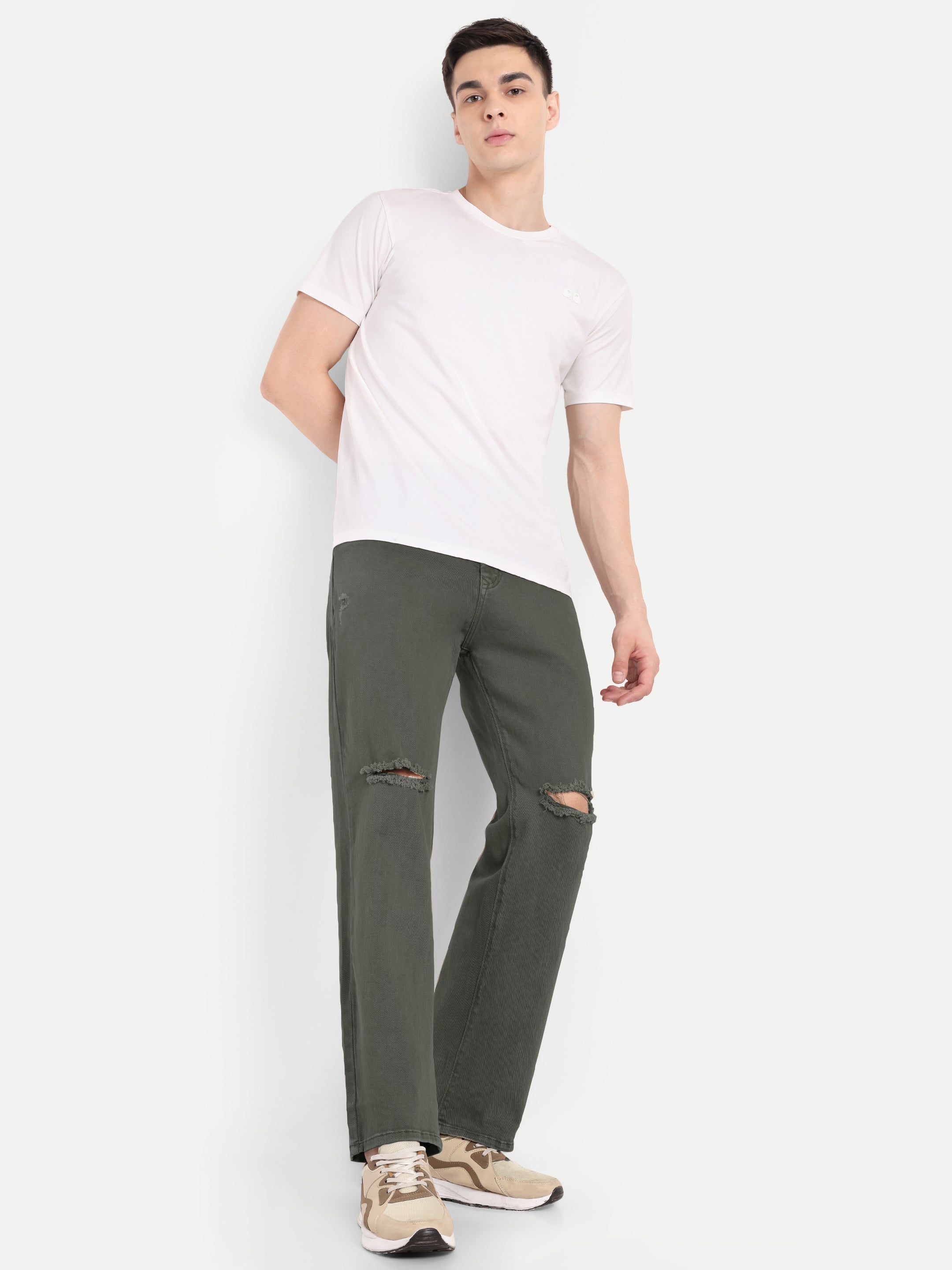 Earth Green   Denim Pants