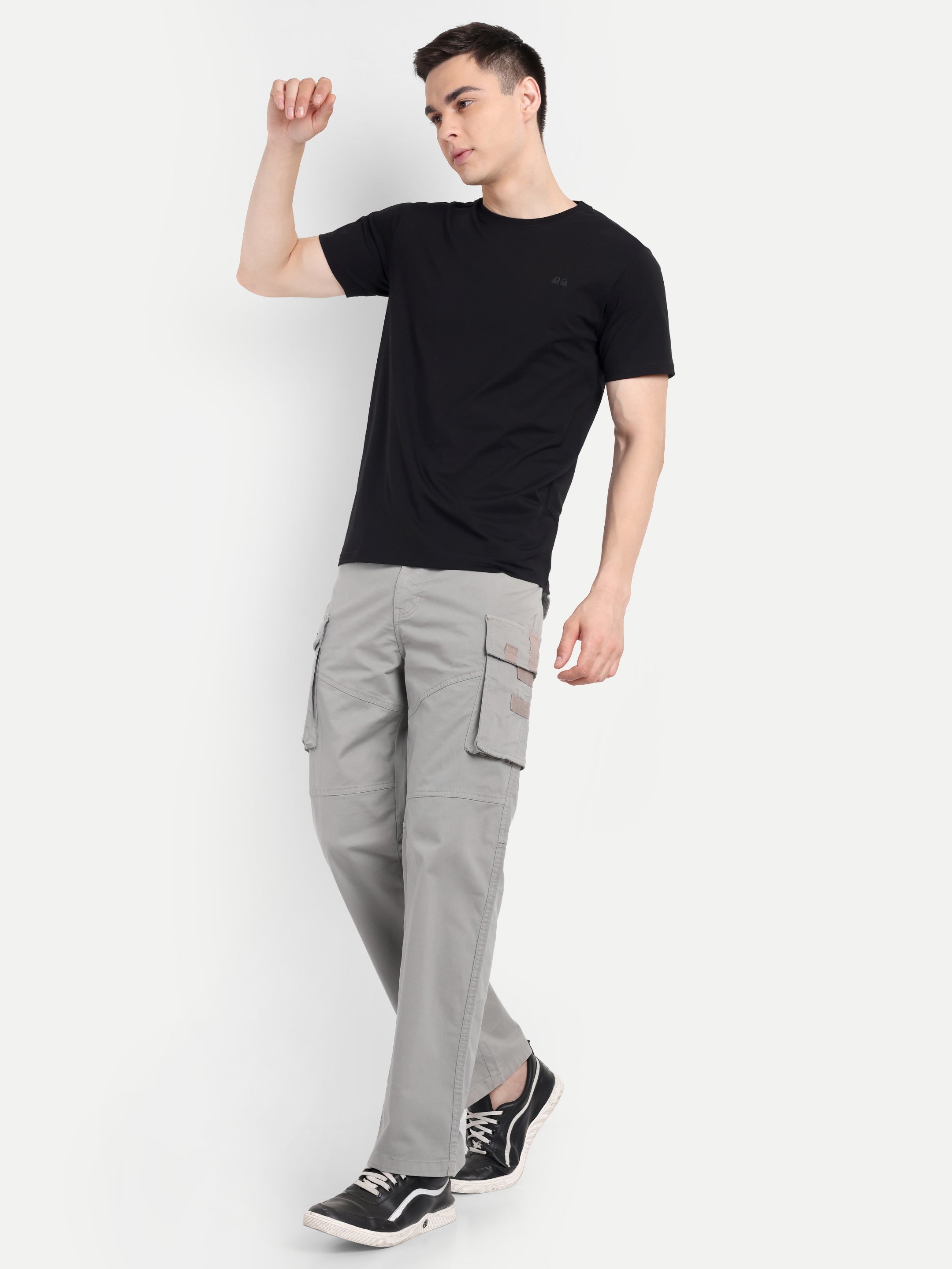 Grey Men's Cargo | Straight Fit