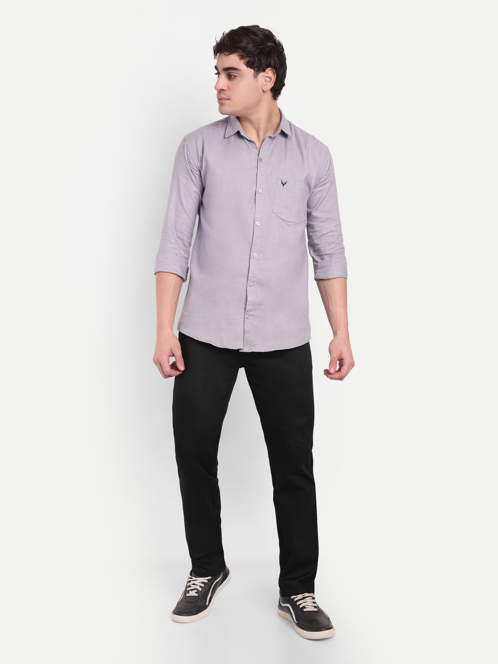 CHEMISTREE Velvet Corduroy Denim Jeans for Men | Premium Fabric | Diagonal Weave | Bootcut Blue-Black