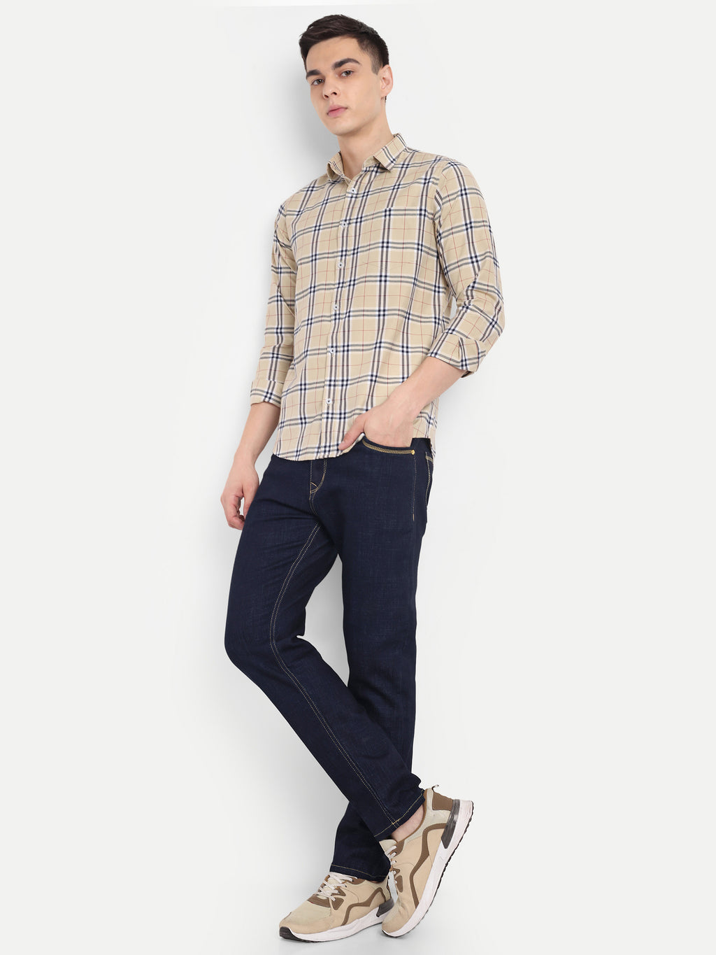 Indigo Blue   Men's  Stretchabl Pant