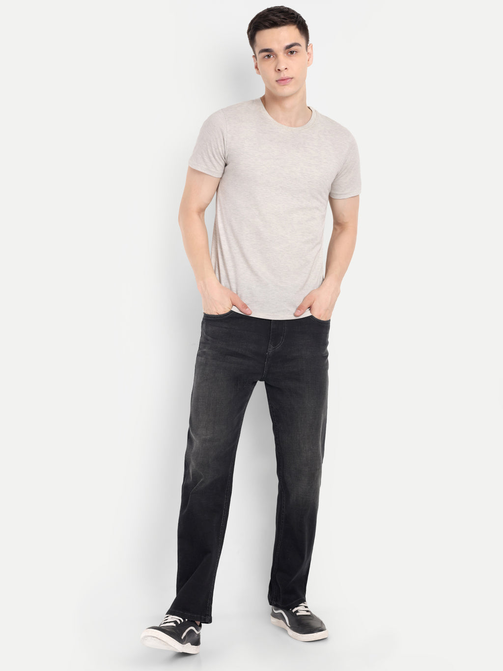 Vintage Black Men's  Stretchable  Pant