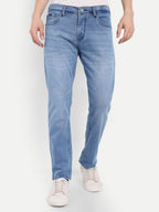 Sky Blue Men's Pant Stretchable