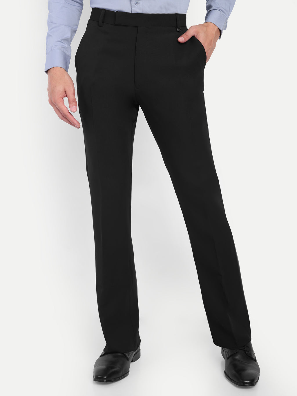 Mens Black Formal Bootcut Trousers | Office Wear & Party Wear