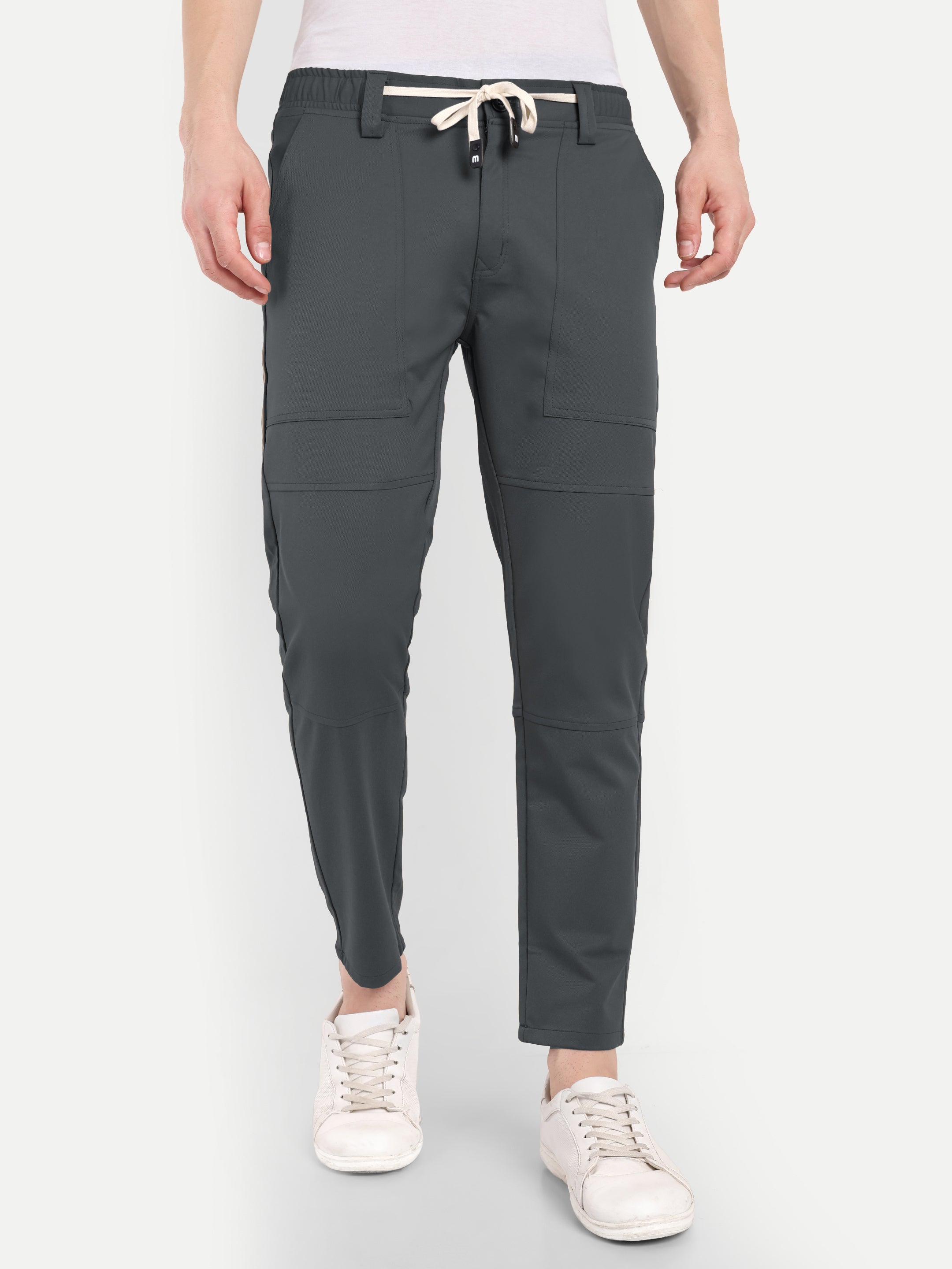 Dark grey  Men's  Stretchable Pant
