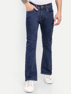 Deep Blue Men's Pant Bell Bottom shaped jeans