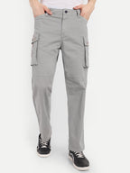 Grey Men's Cargo | Straight Fit