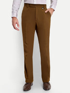 Earth Brown Men's Formal Bootcut trousers | Office Wear & Party Wear