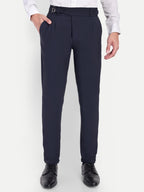 Navy Blue Gurkha style trousers for men | Office & Formal Wear | Korean Style