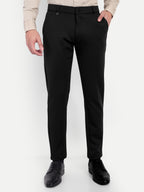 Men’s Black 4-way Trousers | Office and Party Wear