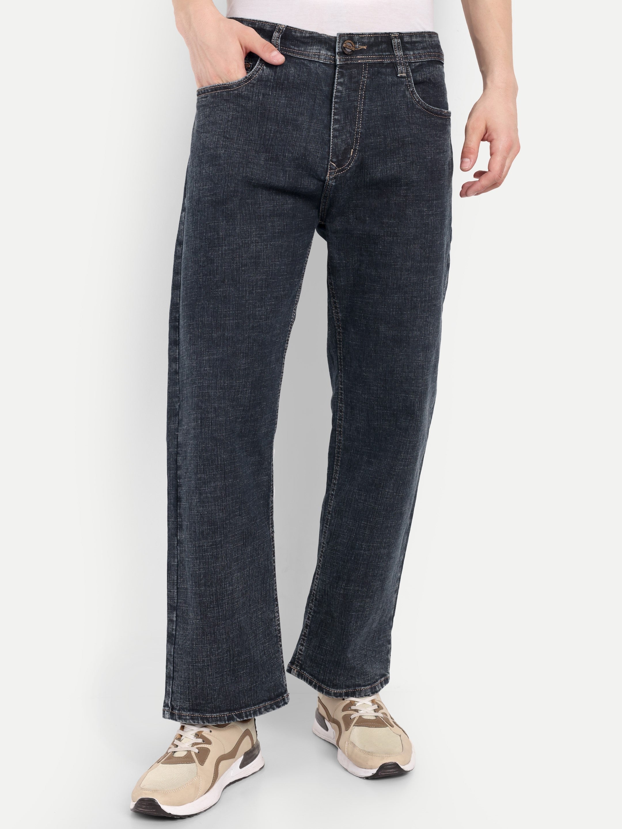 Charcoal Black   Stretchable  Pant