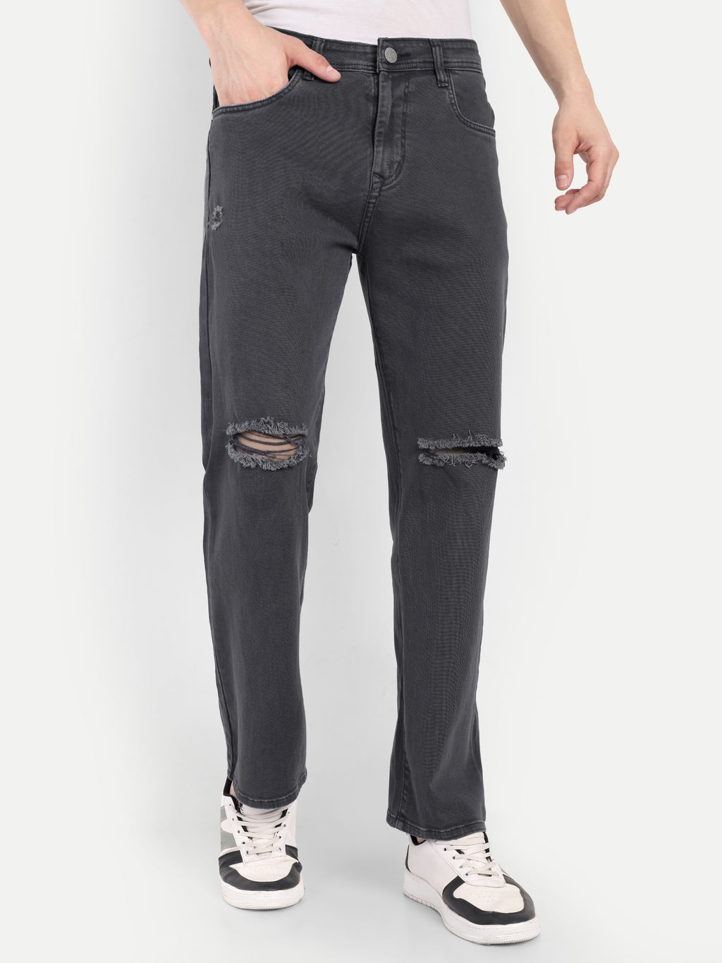 Charcoal Black Men's   Denim Pants