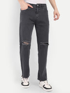 Charcoal Black Men's   Denim Pants