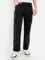 Black Men's Cargo | Straight Fit