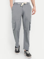 Dark Grey Men's Urban Style Cargos | Korean Fashion