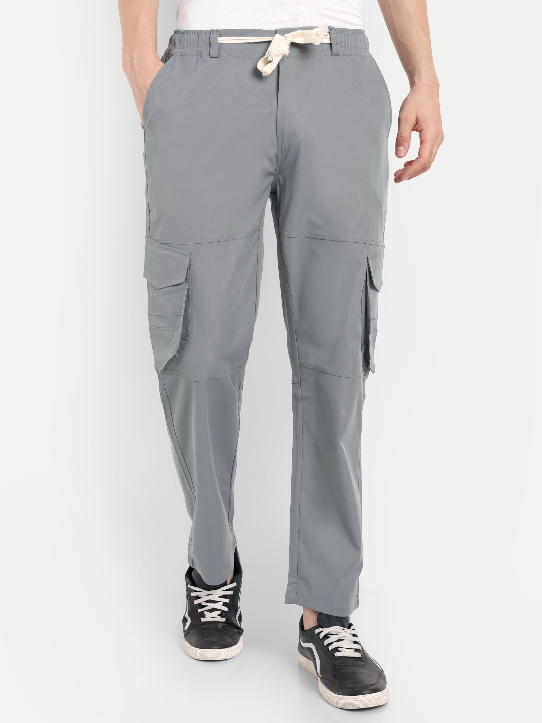 Dark Grey Men's Urban Style Cargos | Korean Fashion