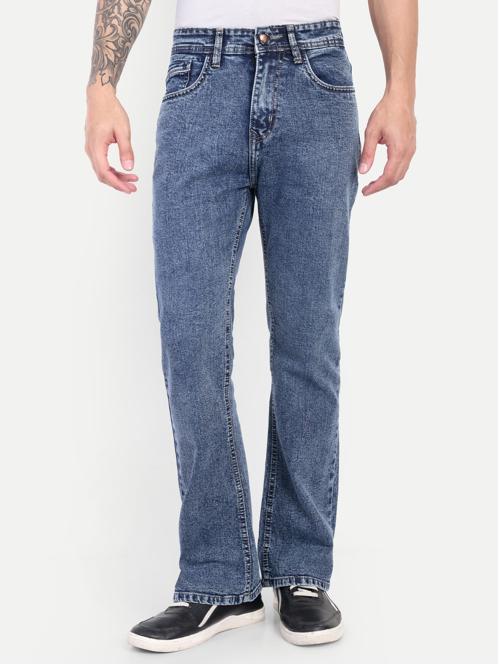Indigo Blue Men's  Bell Bottom  jeans