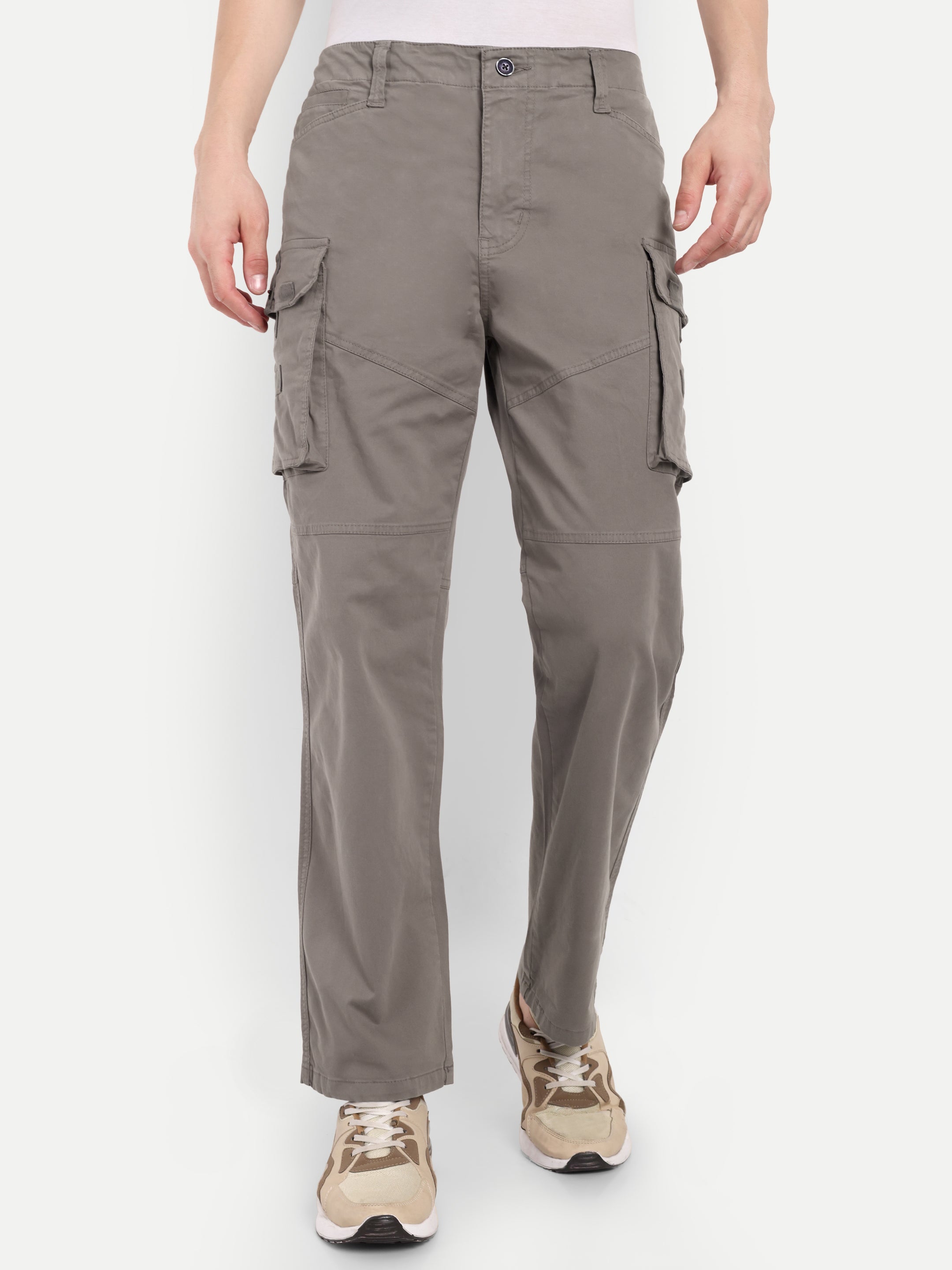 Beige Men's  straight fit cargo