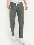 Olive Green  Men's  Stretchable Pant