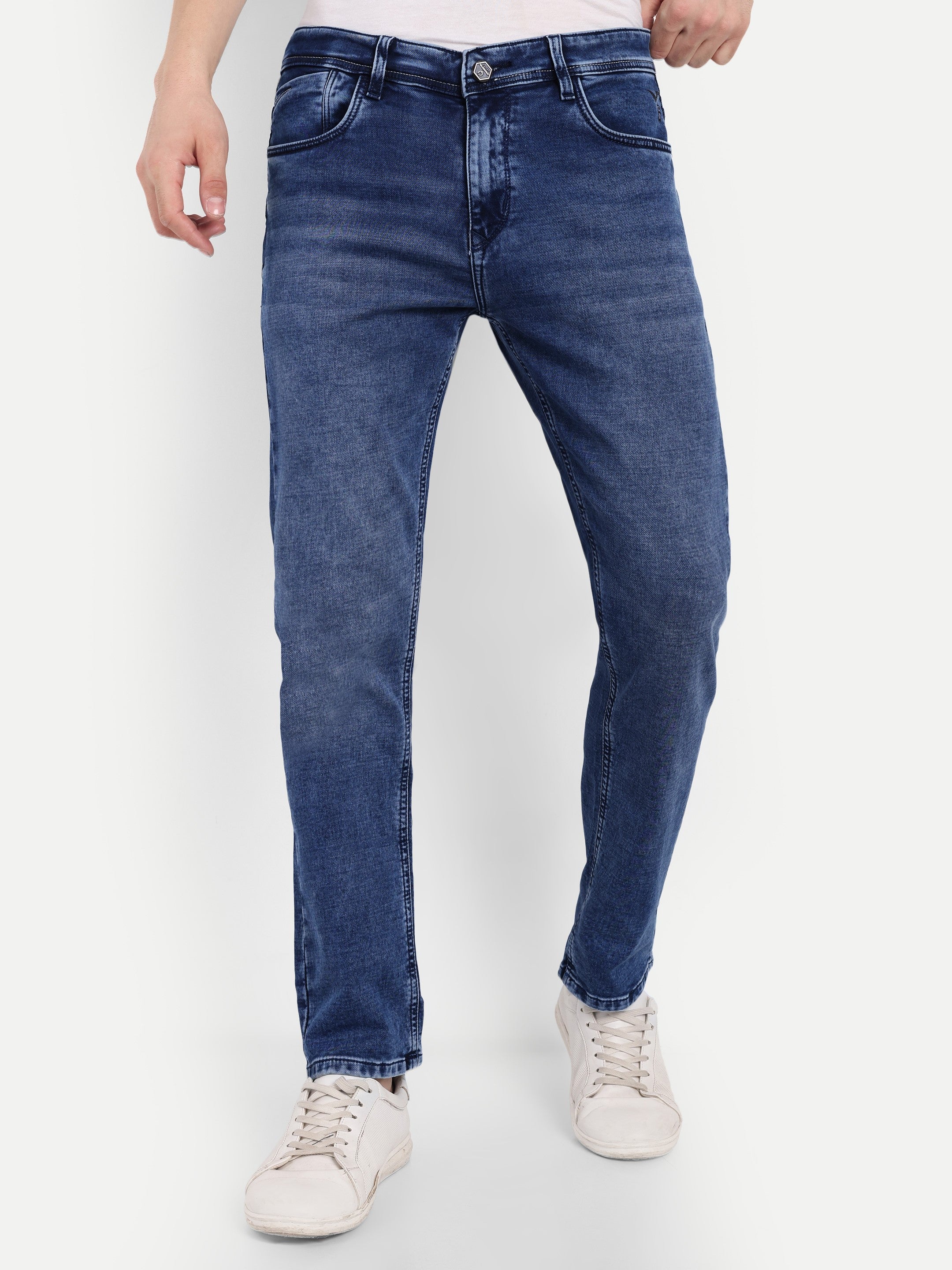 Vintage Blue Men's Pant Stretchable