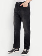 Charcoal Black Men's  Stretchable Pant