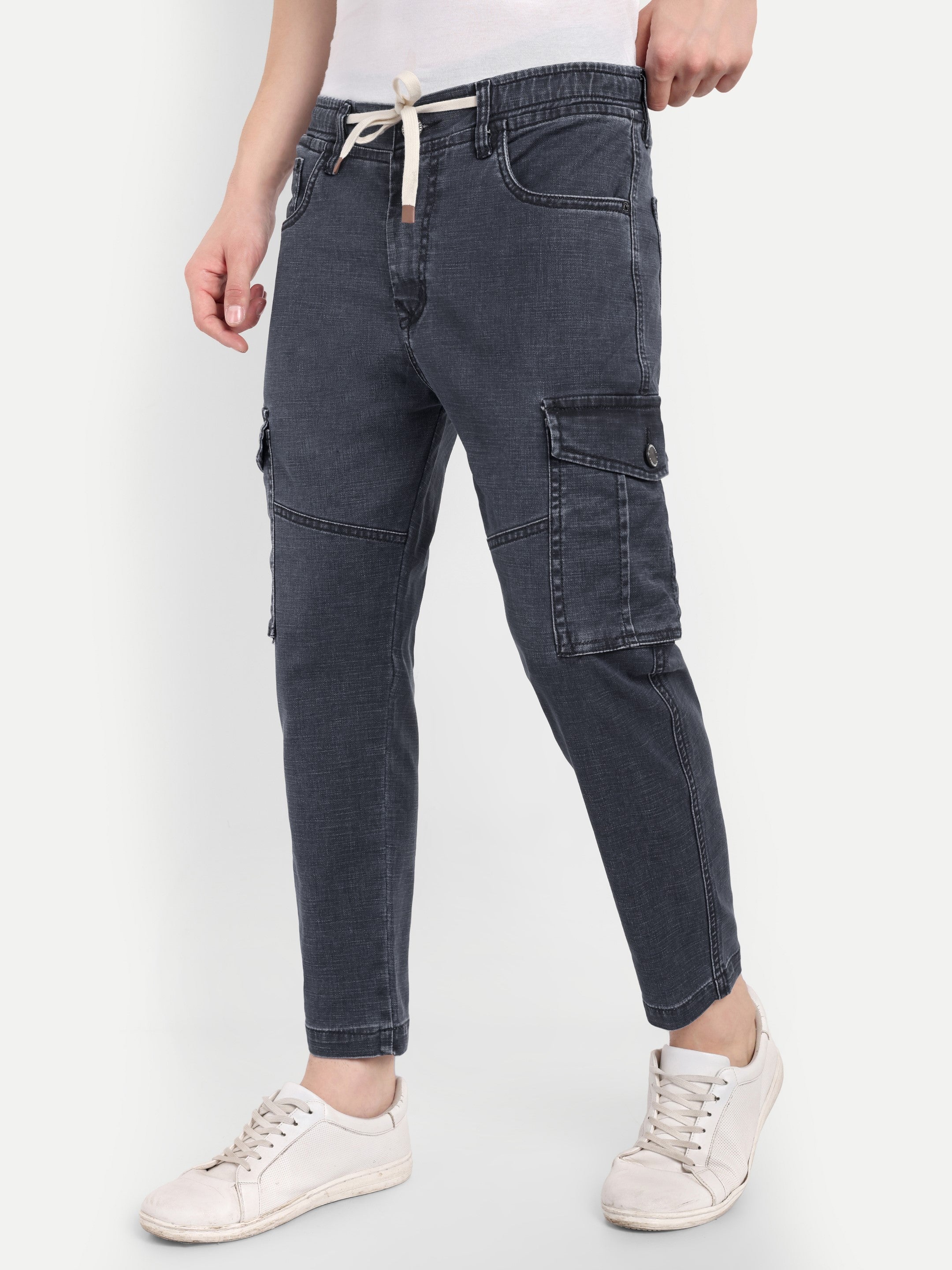 Men's Denim Cargo | Carrot Fit