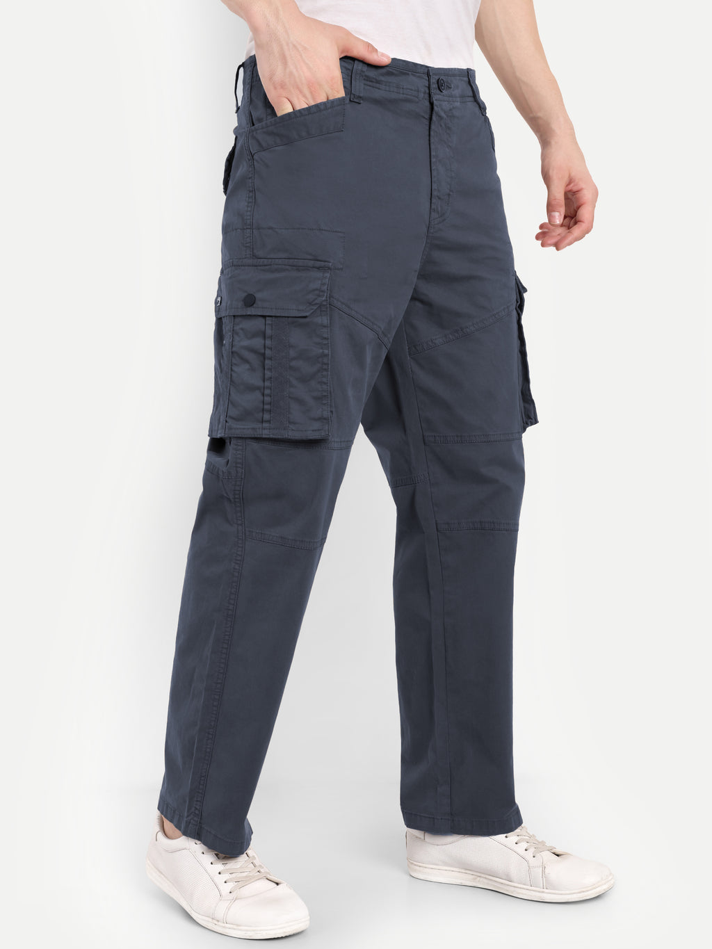 Slate Blue Men’s Cargo | Straight Fit