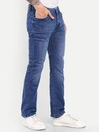 Men's  Deep Blue  Bell Bottom  jeans