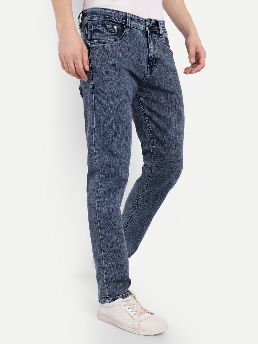 Blue Men's Pant Stretchable