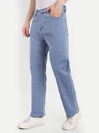 Ice Blue Men's  Straight Fit Jeans