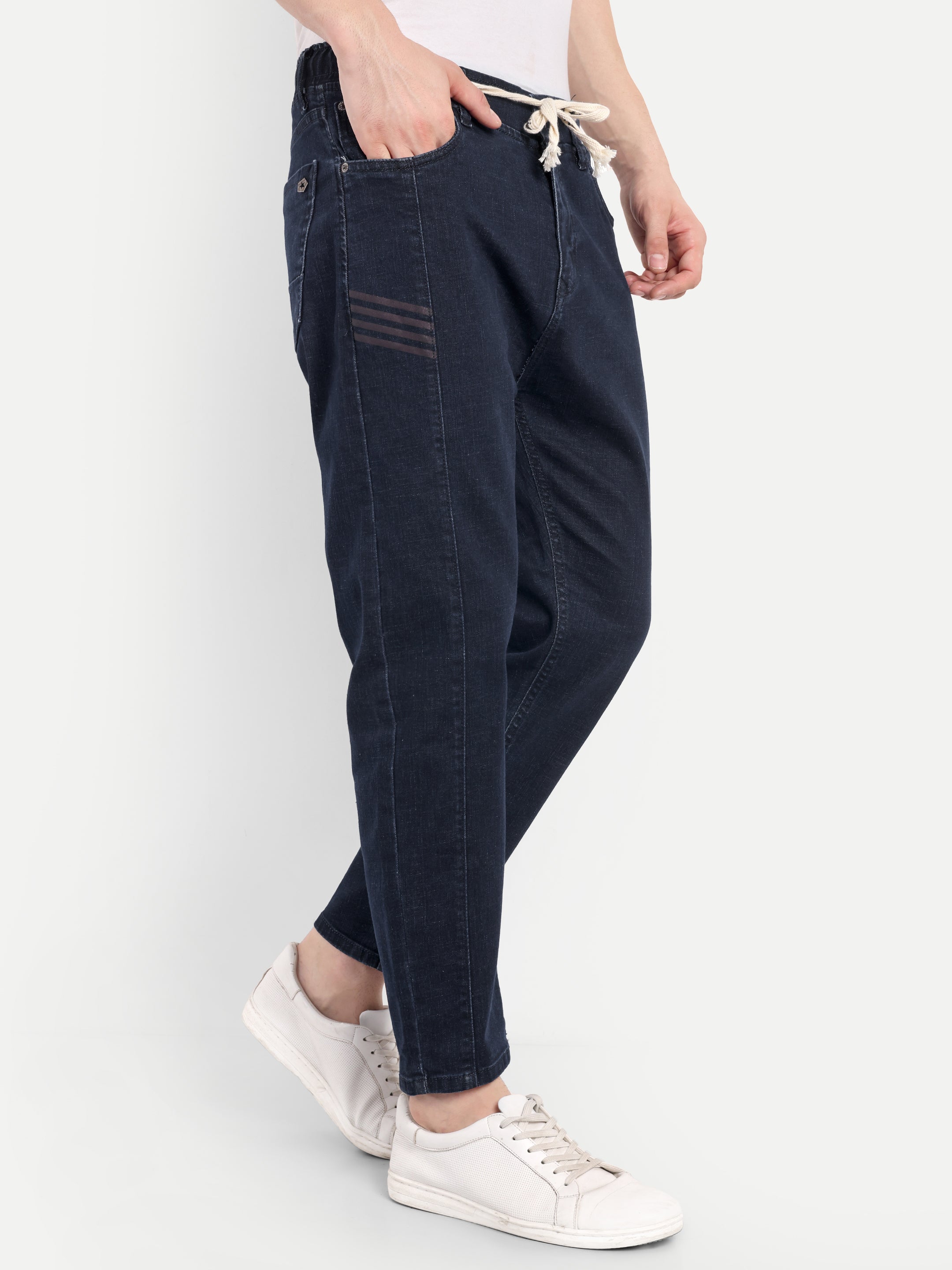 Blue Black Men's Denim Pant