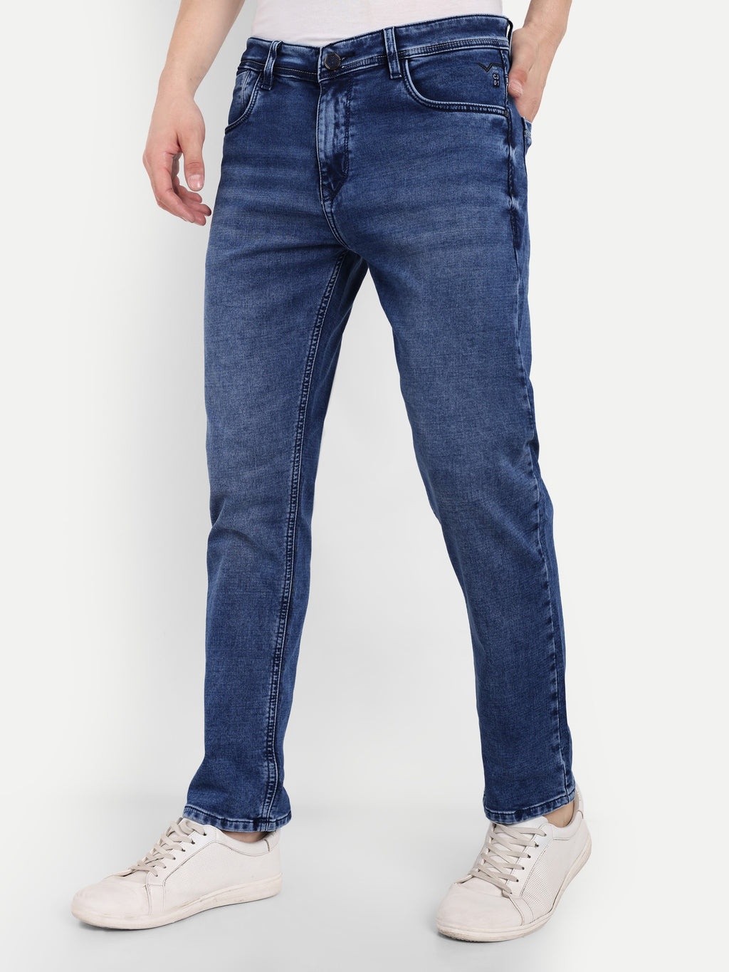 Vintage Blue Men's Pant Stretchable