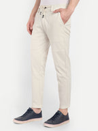 Cream Men's  Stretchable Pant